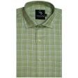 Checks Green Shirt : Business