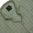 Checks Green Shirt : Business