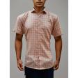 Checks Peach Shirt : Business