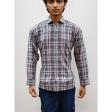 Checks Maroon Shirt : Business