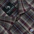 Checks Maroon Shirt : Business