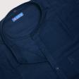 Combination Navy Blue Shirt : Slim