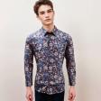 Print Gray Shirt : Party
