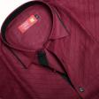 Combination Maroon Shirt : Ditto