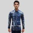 Print Dark Blue Shirt : Ditto