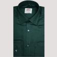 Self Design Dark Green Shirt : Ditto