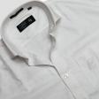Self Design White Shirt : Business
