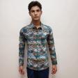 Print Green Shirt : Party