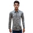 Print Gray Shirt : Party