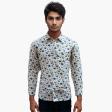 Print Cream Shirt : Party