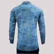 Print Dark Blue Shirt : Party