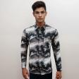 Print Gray Shirt : Party