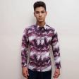 Print Maroon Shirt : Party