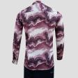 Print Maroon Shirt : Party
