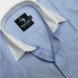 Plain Dark Blue Shirt : Business