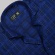 Self Design Navy Blue Shirt : Business