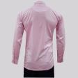 Self Design Pink Shirt : Business