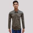 Self Design Brown Shirt : Ditto