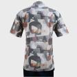 Print Blue Shirt : Party