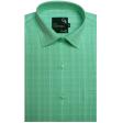 Checks Light Green Shirt : Business