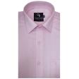 Self Design Pink Shirt : Business