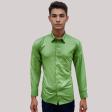 Plain Dark Green Shirt : Business