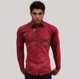 Handpainted Maroon Shirt : Ditto