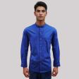 Combination Navy Blue Shirt : Party