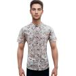 Print Brown Shirt : Party