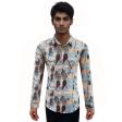 Print Brown Shirt : Ditto