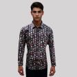 Print Brown Shirt : Ditto