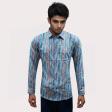 Print Aqua Blue Shirt : Ditto