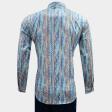 Print Aqua Blue Shirt : Ditto