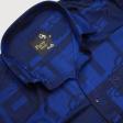 Print Blue Shirt : Party