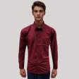 Plain Maroon Shirt : Business