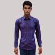 Self Design Light Blue Shirt : Business