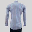 Checks Dark Blue Shirt : Business