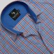 Checks Dark Blue Shirt : Business