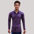 Checks Navy Blue Shirt : Business