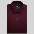 Self Design Mauve Shirt : Business