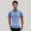 Self Design Blue Shirt : Ditto