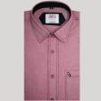 Self Design Maroon Shirt : Ditto