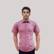 Self Design Maroon Shirt : Ditto