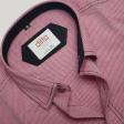 Self Design Maroon Shirt : Ditto