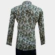 Print Blue Shirt : Party