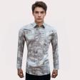 Print Gray Shirt : Party