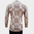 Print Peach Shirt : Party