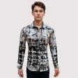 Print Blue Shirt : Ditto