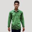 Plain Light Green Shirt : Business