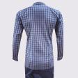 Checks Navy Blue Shirt : Business